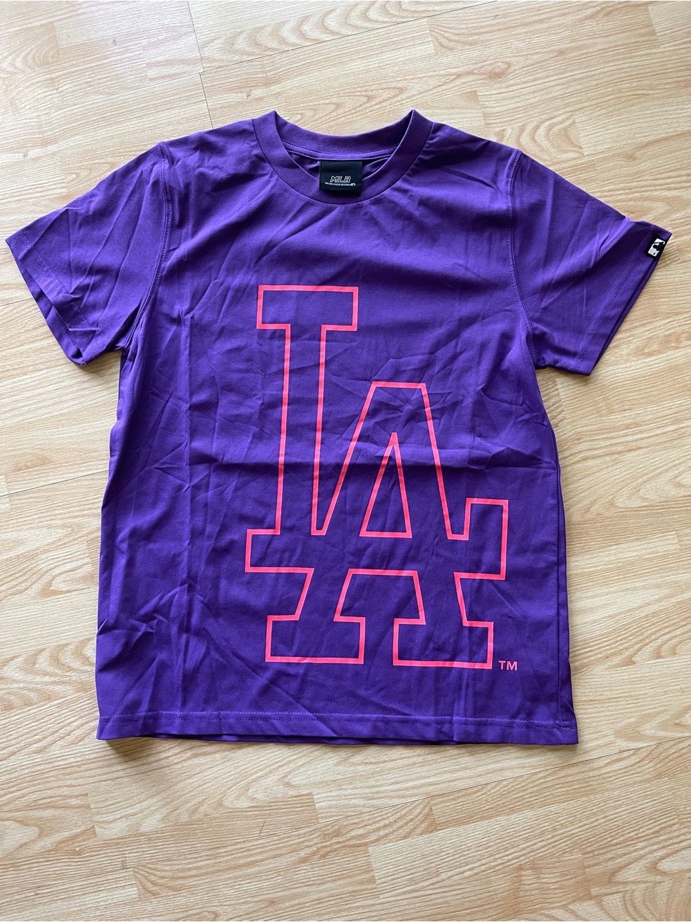 Purple Tee with pink LA Logo